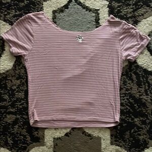 Pink Striped Women's Top